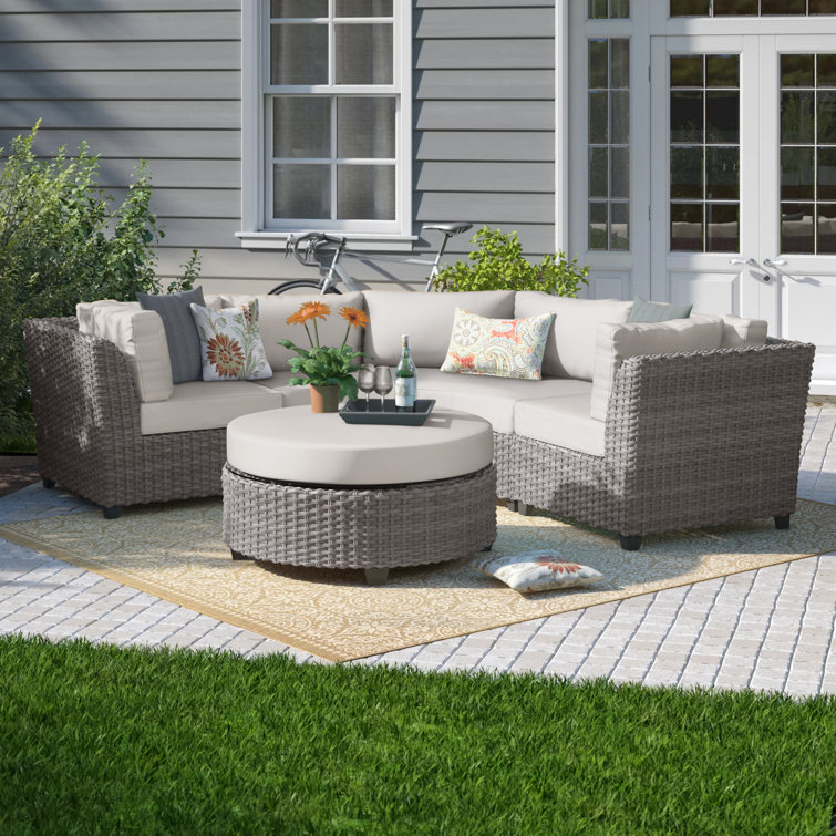 Sol 72 Outdoor™ Merlyn All Weather Wicker/Rattan 4 Person Seating